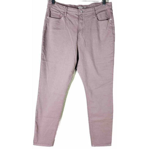 Old Navy Sz 16 Built-in Warm Rockstar Super Skinny Brushed Lavender Purple Jean - Picture 1 of 9